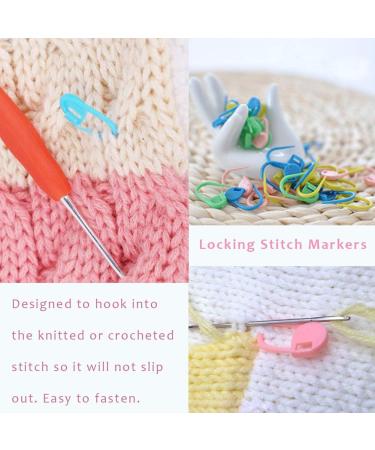 500 Colorful Knitting Markers & Clips for DIY Craft - Stitch Counter Needle Clips & Safety Pins - Buy Online on SooperMarket.com