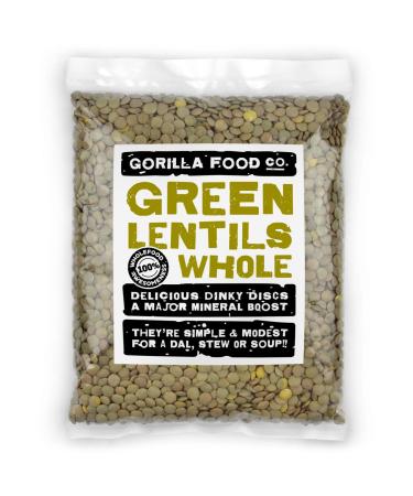 Gorilla Food Co. Green Lentils Whole Dried - 400g