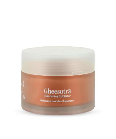 Shankara Gheesutra Nourishing Face Exfoliator with 100X Washed A2 Ghee Sweet Almonds and Silica Crystals Ayurveda Facial Exfoliating Scrub to Cleanse Pores and Improve Skin Tone and Texture