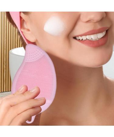 Face Wash Scrubber | Double Side Silicone Face Scrub Brush Manual Skin Care Scalp Brush Multi-Use Handheld Scrubber Solid Powder - Buy Online on SooperMarket.com