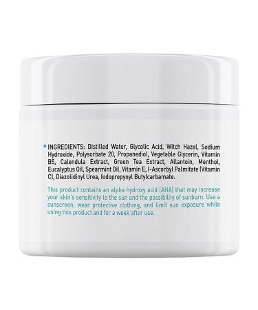 35% Glycolic Acid Peel Pads Exfoliating Face & Body Wipes with B5 & Tea Tree Oil for Pore Minimizing & Even Skin Tone - 1Pcs 2.82oz - Buy Online on SooperMarket.com