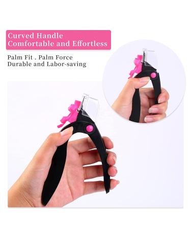 Adjustable Acrylic Nail Clippers with Sizer for Manicures - Nail Trimmer and Cutter for DIY Nail Art in Black - Buy Online on SooperMarket.com