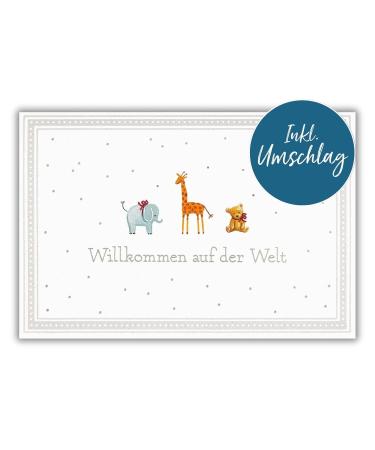 Vulli 616400 Sophie La Girafe Gift Set | Birth Cards for Girls | Birthday Cards with Animal Motif - 11 Bundle with 'Small Animals' Greeting Card - Buy Online on SooperMarket.com