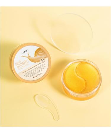Snail Eye Patches 50 Pieces Moisturizing Golden Eye Masks Skin Care for Dark Circles Puffy Eyes Eye Bags Under Eyes with Caffeine & Hyaluronic Acid - Buy Online on SooperMarket.com