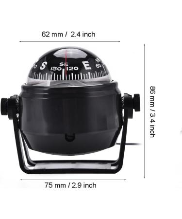 VGEBY Marine Navigation Compass - High Precision LED Digital Car Mount for Boat, Caravan, Truck - Swimming Supplies - Buy Online on SooperMarket.com