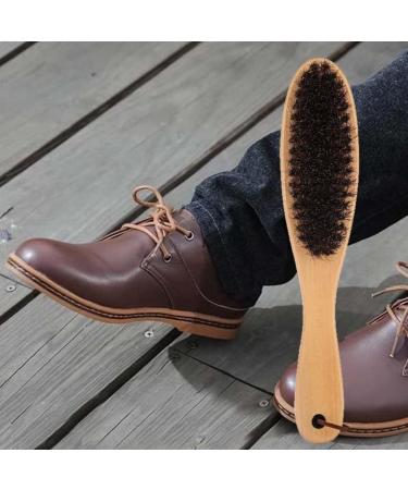 Premium Clothes Brush - Soft Horsehair & Wooden Handle Lint Remover for Suits Shoes Carpet & Furniture - Buy Online on SooperMarket.com
