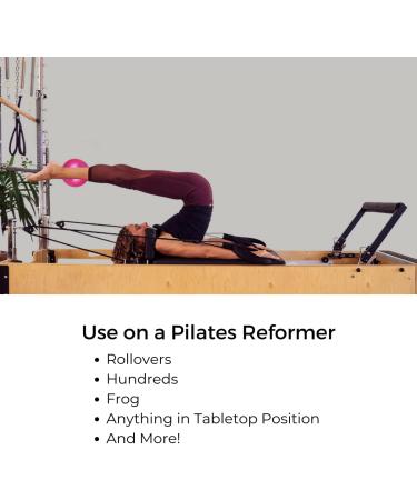 Pilates Mini Ball (10cm): Pink Accessory for AeroPilates, Yoga, Fitness & Strength - Buy Online on SooperMarket.com