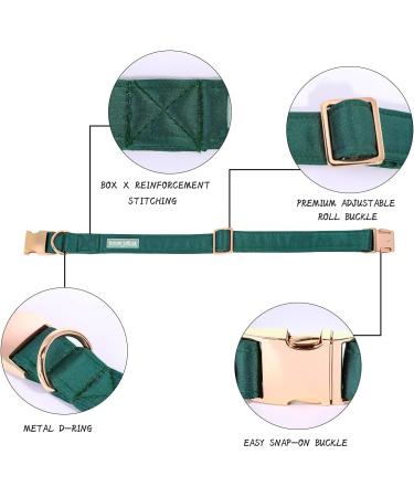 Buy Lionet Paw's Comfortable Silk Christmas Dog Collar with Removable Fly for XLarge Dogs (Neck 40-66cm) - Stylish Green 1 Pack - Buy Online on SooperMarket.com