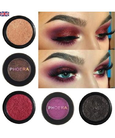 Phoera Morocco Glitter Metallic Eyeshadow Palette - Waterproof, Long-Lasting, High Pigment Formula - Buy Online on SooperMarket.com