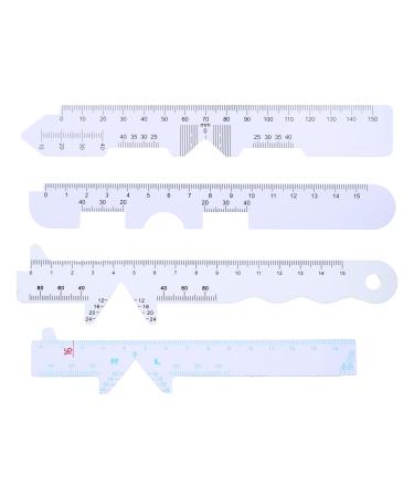 4 pieces of pupil gap ruler white straight edge pd rulers pupils distance meter eye eye tool easy to use 4 species white straight edge pd ruler pupil distance lineal pd