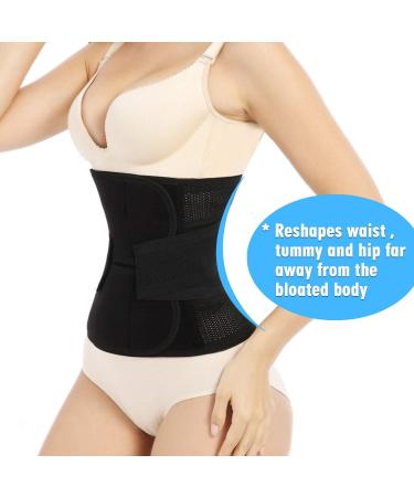 OKPOW Postpartum Belly Wrap - High Elastic Support Belt for Women, Maternity Body Shaper After Birth (Black, Medium) - Buy Online on SooperMarket.com