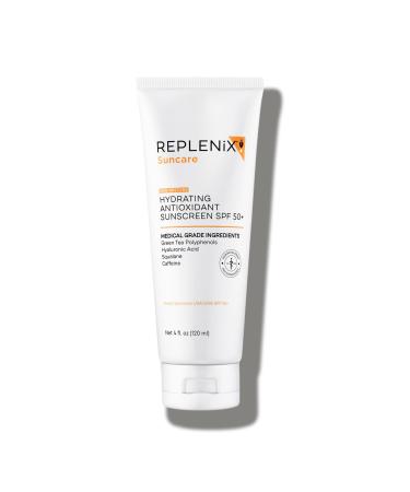 Replenix Hydrating Antioxidant Tinted Mineral Sunscreen with Medical-Grade Zinc Dermatologist-Developed Oil-Free SPF 50+ for Face & Body (4 fl. oz.)