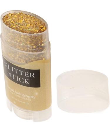 Gold Body Glitter Stick - Holographic Sparkling Face Makeup for Festivals & Parties - Easy Clean Adhesive Sequin Glitter - Buy Online on SooperMarket.com