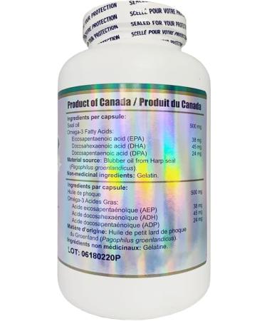 Harp Seal Oil Omega-3 500mg 500capsules the Treasure from the Pure Land of the Arctic - Buy Online on SooperMarket.com