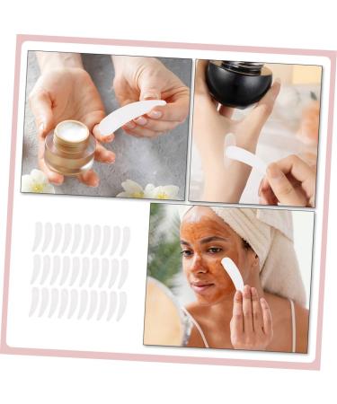 Angoily 100pcs Mask Scoop - Mini White Spatulas for Face Cream & Skin Care | Perfect Mixing Spoons for Makeup & Eye Cream - Buy Online on SooperMarket.com