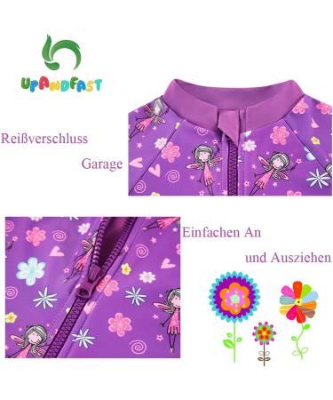 UPF 50+ Sun Protection Baby Swimwear | Purple Toddler Swimsuit (3-6 Months) - Buy Online on SooperMarket.com