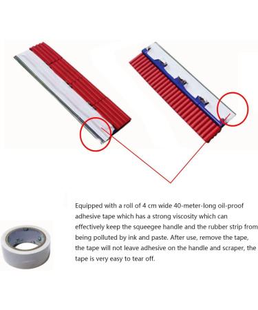 INTBUYING 13 Modular Screen Printing Squeegee Assembling Metal Scraper Sponge Handle 65 Durometer Water Squeegee Ink Scraper - Buy Online on SooperMarket.com