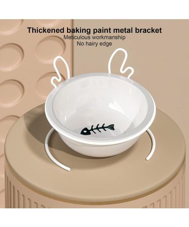 Elevate Your Pet's Dining: Ceramic Dog & Cat Bowls with Metal Frame - Prevents Vomiting & Slipping - Buy Online on SooperMarket.com