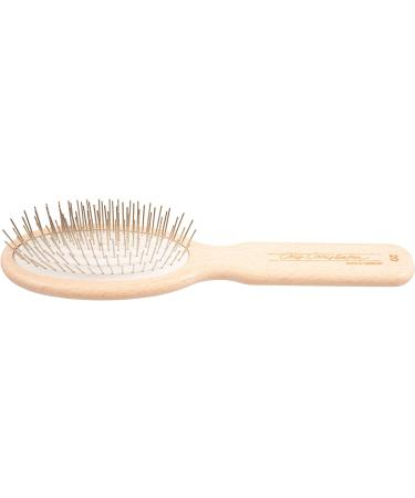Chris Christensen Gold Series Pin Dog Brush - Professional Grooming Tool for Fragile Coats - 20mm Brown - Buy Online on SooperMarket.com