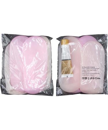 Silicone Socks for Feet - Anti-Slip Moisturizing Foot Mask (4 Pack) + 60g Foot Cream - Soothing Care for Cracked Skin - Skin Color & Pink - Buy Online on SooperMarket.com