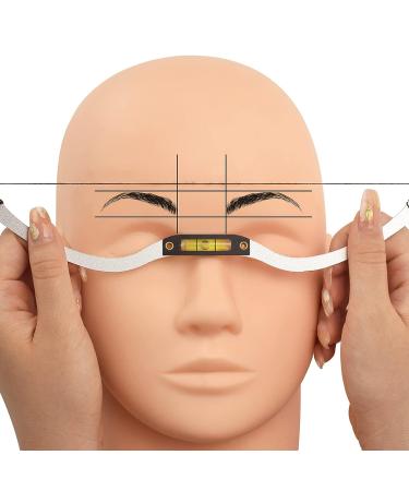 ATOMUS Eyebrow Tattoo Bow Mapper Set - Microblading Metal Brow Drawing Ruler Marker Tool Kit (Silver) - Buy Online on SooperMarket.com