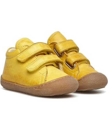 Naturino Cocoon VL Leather First-Steps Shoes - 4.5 UK Child - Yellow | Shop Now - Buy Online on SooperMarket.com