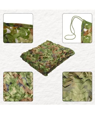 LOOGU Custom Woodland Camo Netting - Military Grade Hunting and Camping Camouflage Net - Various Size Options Available - Buy Online on SooperMarket.com