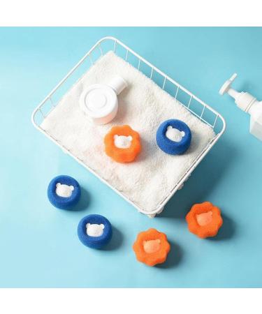 6-Pack Laundry Ball decontamination Hair Clip Hair Remover Clothes Filter Ball Reusable Cleaning Ball Cleaning Hair Adhesive 6blue - Buy Online on SooperMarket.com