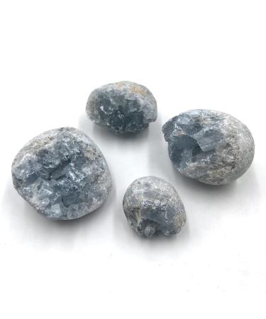 1pc Natural Blue Celestite Quartz Crystals Cluster Stones Home Room Decoration Druzy Geode Christmas Decor Component 1pc 3-5cm random
