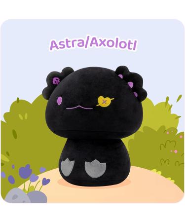 Mewaii 8'' Black Devil Axolotl Mushroom Plushie Stuffed Animal Pillow Toy - Buy Online on SooperMarket.com