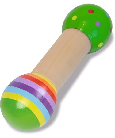 Eichhorn 2-Piece Music Set - Colorful Wooden Instruments with Bells & Stick Ideal for Kids 1 Year & Up - International Shipping Available - Buy Online on SooperMarket.com