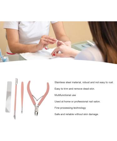 Nail Clipper Set Stainless Steel Multifunctional Portable Manicure Tool Set for Home Shop Travel (Pink) - Buy Online on SooperMarket.com
