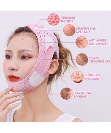 Double Chin Reducer Face Slimming Strap Double Chin Reducer V Line Lifting Face-Belt for Women Men Tightening Skin - Buy Online on SooperMarket.com