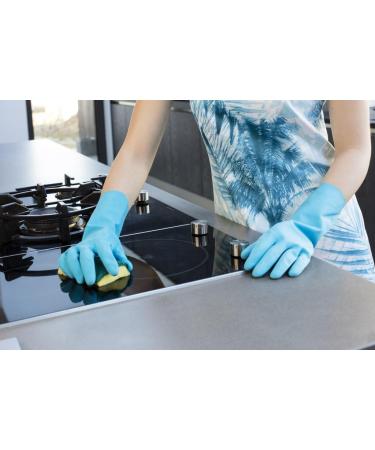 Vileda Comfort & Care Rubber Gloves with Chamomile Lotion - Size L (Pack of 2) | Premium International Shipping - Buy Online on SooperMarket.com