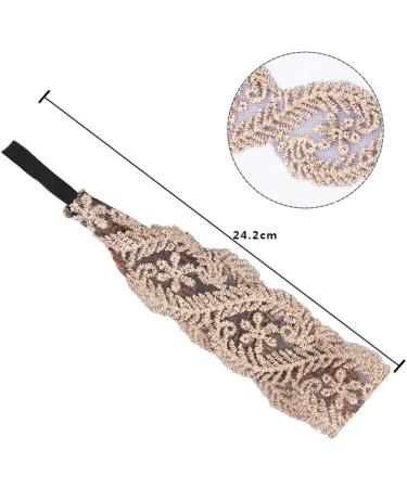 KALLORY 7pcs Lace Headbands Set - Elegant Wide Stretch Headwraps for Women and Girls - Hair Turban Accessories for Kids - Buy Online on SooperMarket.com
