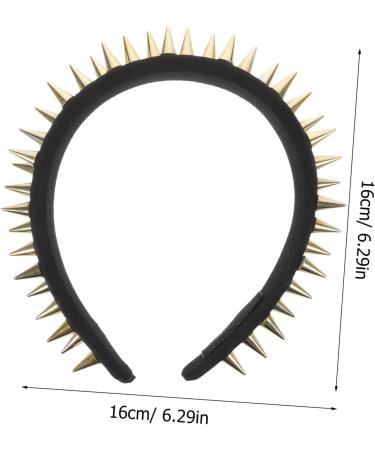 PLAFOPE Studded Black Headband Head Decoration Studded Head Band Punk Headband Punk Accessories Cosplay Headband No Slip Headband for Women Thin Headband Womens Headbands Studded Headband - Buy Online on SooperMarket.com