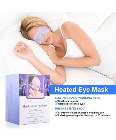 Kenny Steam Eye Mask 16 Packs - Self-Heated Eye Masks for Dark Circles and Puffiness - Relief for Eye Fatigue - Fragrant Christmas & Valentine Gifts - Light Lavender - Buy Online on SooperMarket.com