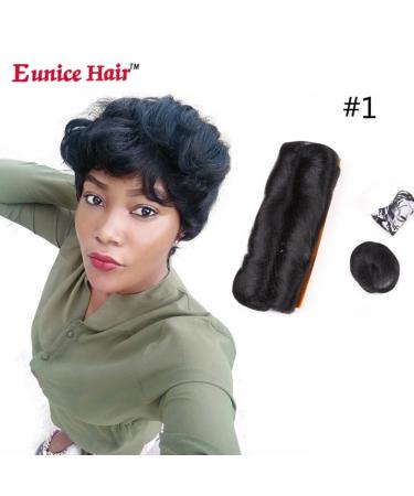 28pcs Set Human Hair Extensions with Closure - 100% Natural Weave (#1) for International Shipping - Buy Online on SooperMarket.com