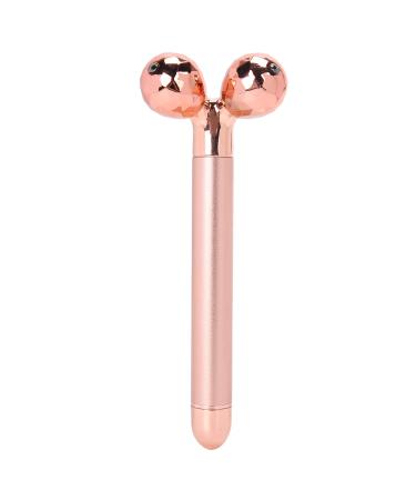 3D Roller Face Massager V Shaped Facial Rollers Face Slimming Tightening Tool Lifting Face Lines Remove Puffiness (Rose Gold)