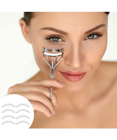 8Pcs Silicone Eyelash Curler Pads Eyelash Curler Refill Pads Replacement Pads for Eyelash - White - Buy Online on SooperMarket.com
