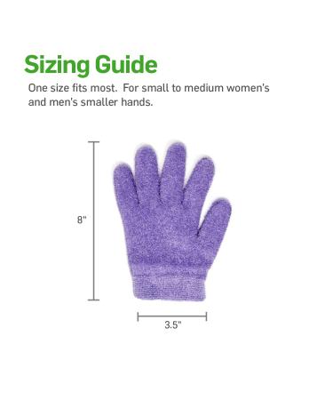 NatraCure Moisturizing Gel Gloves - Lavender | For Dry, Cracked Skin, Aging Hands, Eczema & Cuticles - Buy Online on SooperMarket.com