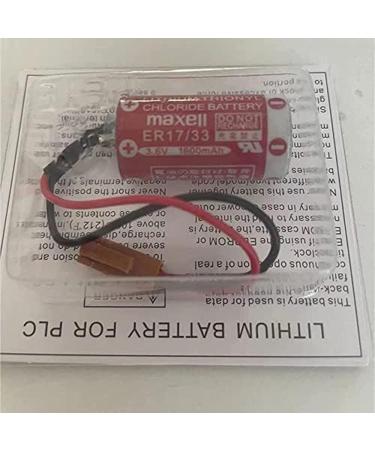 Buy ER17/33 3.6V 1600mAh 2/3A Non-Rechargeable Battery - Pack of 15 for PLC Industrial Control 2-Pin Brown Plug - International Shipping Available - Buy Online on SooperMarket.com