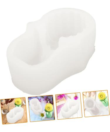 Candle Mold Soap Molds Beeswax for Candle Making Silicone Molds Scented Candles Resin Molds Candle Making Supplies Soap Dishes for Bar Soap Aromatherapy White Silica Gel Candle Wax White 11.3X7.5cm - Buy Online on SooperMarket.com