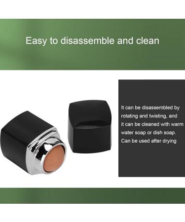 Mini Portable Facial Roller Volcanic Stone Oil Absorbing Ball for Skincare Reusable Facial Skin Care Tools for Exquisite Makeup Easy Cleaning Makeup Beauty Accessories for Female Girls(Black) - Buy Online on SooperMarket.com