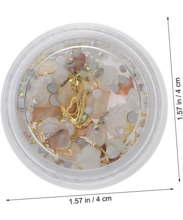 minkissy 4 Boxes 3D Nail Accessories Gems for Nails Nail Art Stickers Flower Nail Charms Charm Abs Rhinestone Zinc Alloy Acrylic - Buy Online on SooperMarket.com