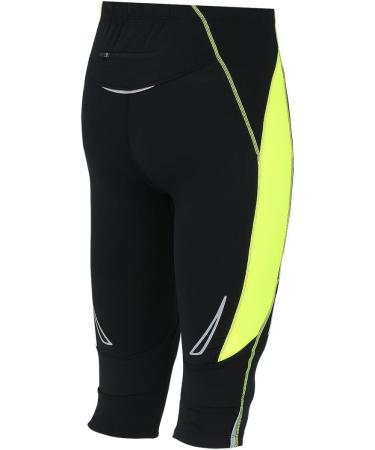 Airtracks 3/4 Functional Running Pants - Breathable Compression Tights - Quick-Drying XXL Black/Neon - International Shipping Available - Buy Online on SooperMarket.com