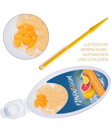 Flavoroom Premium Passion Fruit Aroma Capsules - 100 Set | Unforgettable DIY Flavor - Includes Storage Box | Summer Fresh - Buy Online on SooperMarket.com