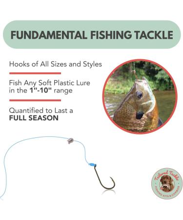 Tailored Tackle Fishing Hooks Kit - 150 Pc Box | EWG Worm, Octopus, Bait Holder, Circle Hooks for Bass, Trout, Catfish | Hook Supplies for Freshwater Gear - Buy Online on SooperMarket.com