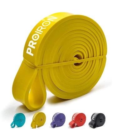Proiron Resistance Bands - Assisted Pull up Bands - Exercise Bands for Crossfit Powerlifting Strength Training - Mobility Bands for Men and Women #2 Yellow (18-31kg)