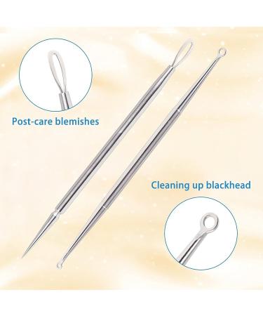 Professional Blackhead and Whitehead Extractor Tool Kit - 5 Pcs/Set for Face and Nose - Stainless Steel Pimple Popper Set VT921A - Buy Online on SooperMarket.com